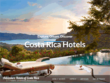 Tablet Screenshot of adventurehotelsofcostarica.com